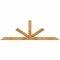 Ekena Millwork Saratoga Rough Sawn Timber Gable Bracket, Western Red Cedar, 84"W x 28"H x 4"D x 4"F, 8/12 Pitch GBW084X28X0404SAR00RWR - alternate 1